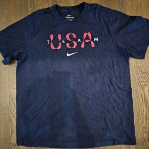 Nike Men's Navy Olympic Team USA Graphic Tee Men's Size XL